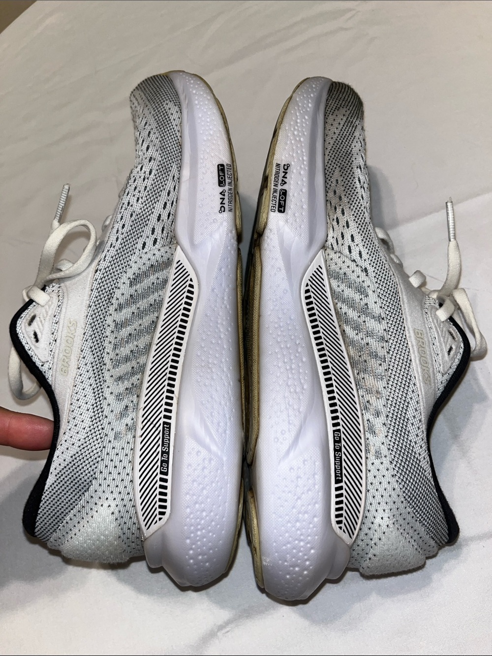 Brooks Women’s Running Shoes - White and Black - Picture 5 of 8